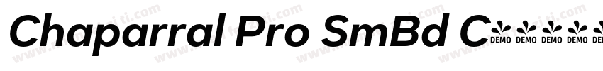 Chaparral Pro SmBd C字体转换